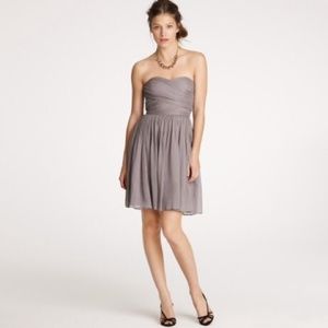 J Crew grey strapless dress - Arrabelle